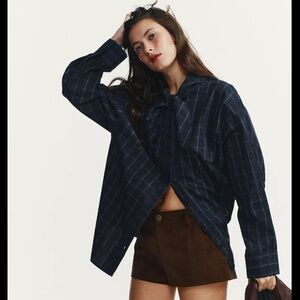 Zara Scarf Poplin Shirt